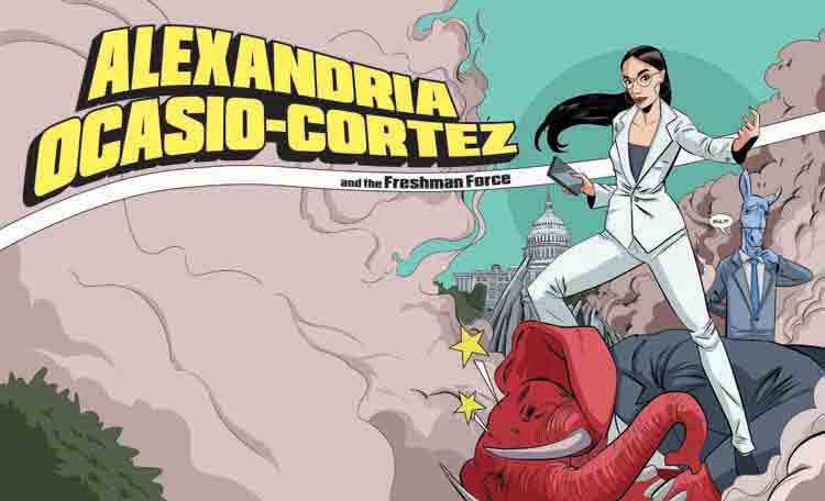 Alexandria Ocasio Cortez Gets The Comic Book Treatment!
